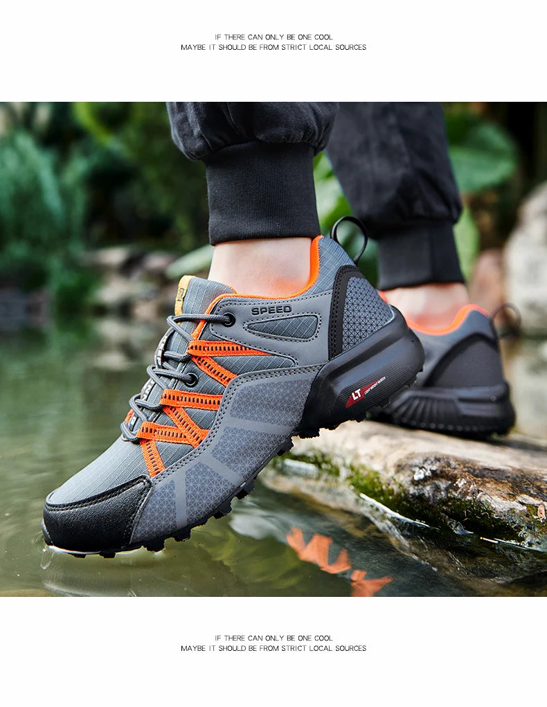 Men Women Waterproof Hiking Shoes Outdoor Camping Trainers Mountain Climbing Trekking Sneakers Walking Hunting Tactical Boots