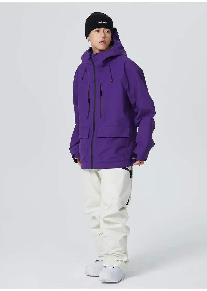 Outdoor Winter Skiing Jacket 2025 Man Snowfield Sport Tops Couple Ski Cold Coat Pro Warm Waterproof Woman Snow Tracksuit Clothes
