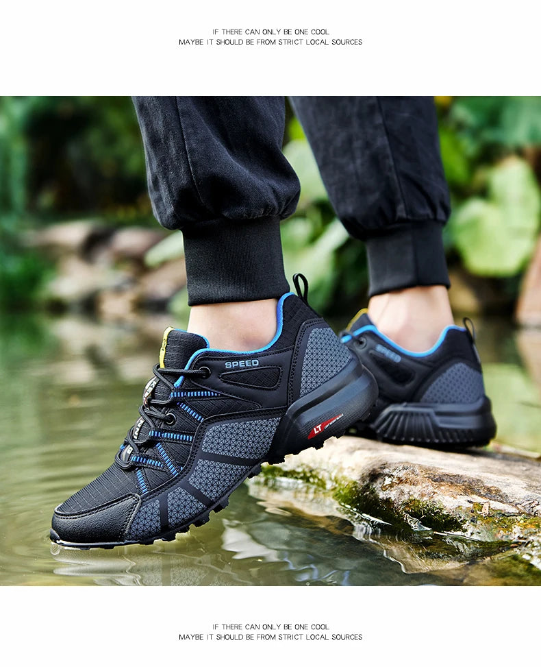 Men Women Waterproof Hiking Shoes Outdoor Camping Trainers Mountain Climbing Trekking Sneakers Walking Hunting Tactical Boots
