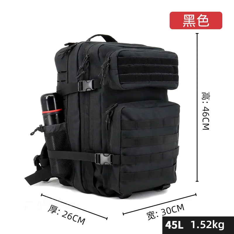 Summer Outdoor Hiking, Camping Picnic Large-capacity Camouflage Backpack 25/45 Liters Multi-functional Waterproof Backpack