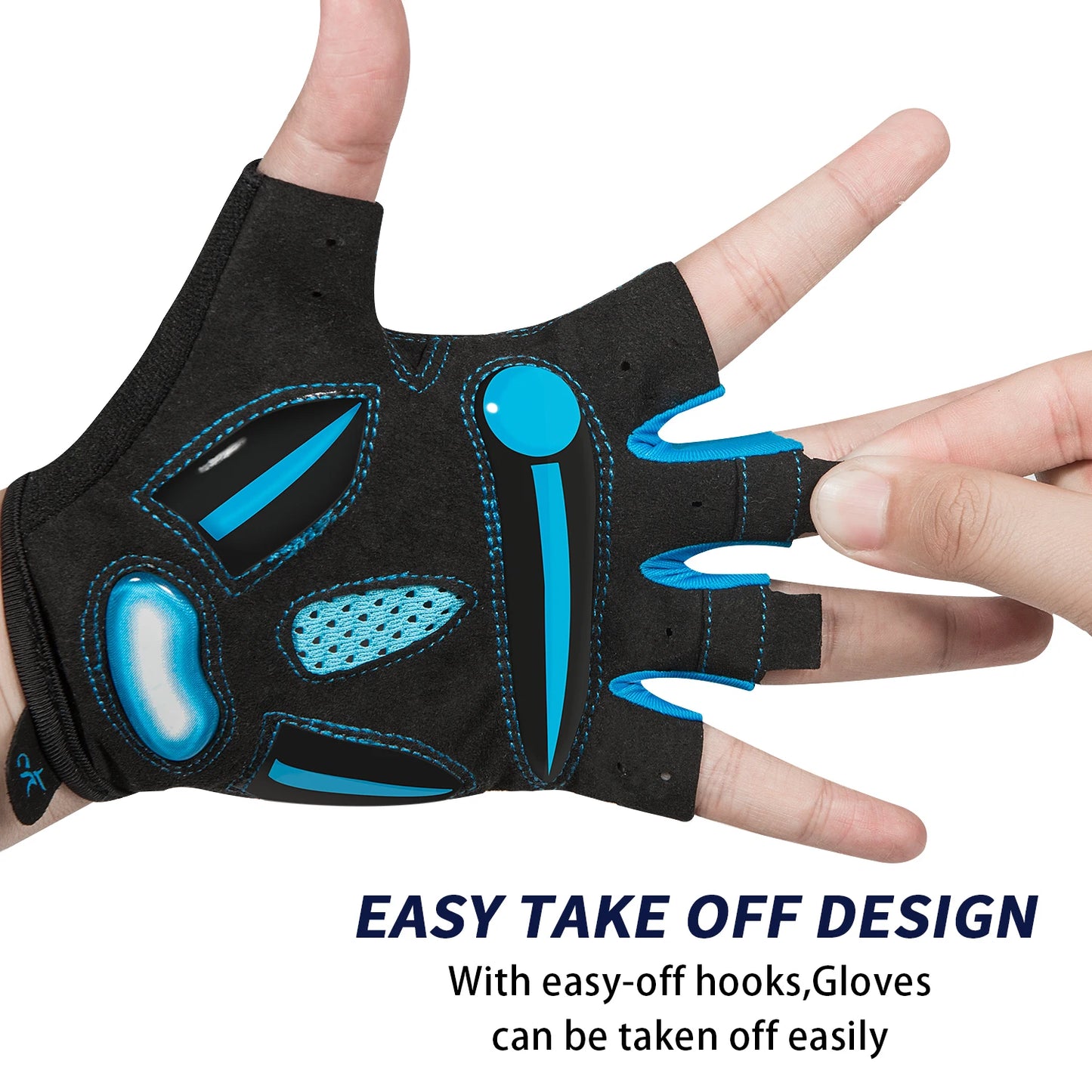 MOREOK Cycling Gloves,Breathable Bicycle Gloves,5MM Gel Pads Non-Slip Mountain Bike Gloves MTB Road Biking Gloves for Men Women