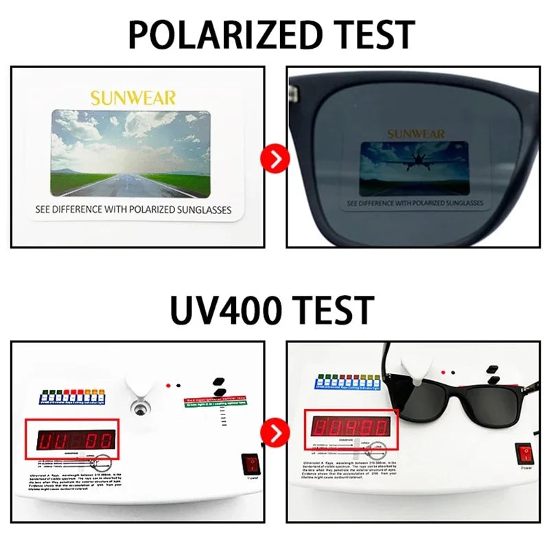 UV400 Polarized Hiking Sunglasses for Men - Best Cycling Sunglasses with Polycarbonate Frame