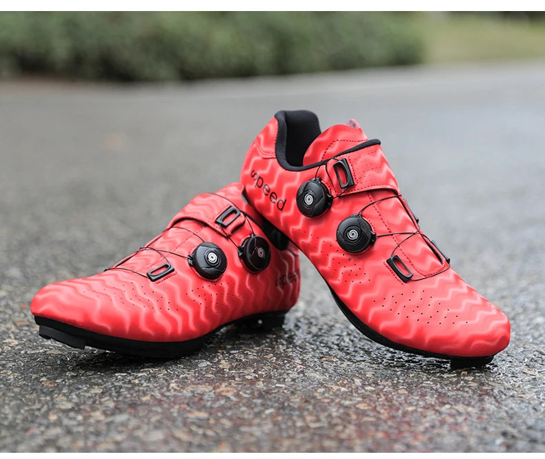 Professional Men Cycling Shoes Breathable Hard-Soled Booster Road Cycling Lock Shoes Women SPD Road Cycling Competition Shoes