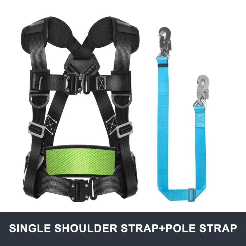 High-altitude Work Safety Belt Rope Set Outdoor Rock Climbing Electrician Construction Safety Harness Protective Equipment