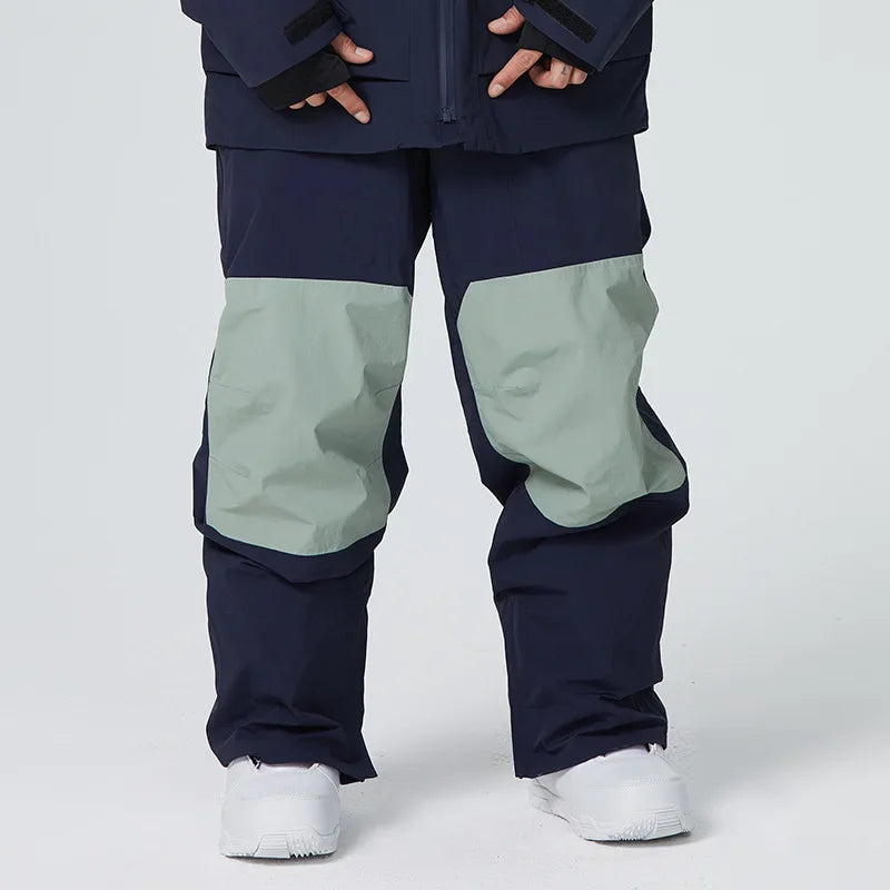 Adult Winter Skiing Pants Women Warm Ski Trousers Men Loose Snow Pants 2025 New Britches Waterproof Windproof Snowmobile Clothes