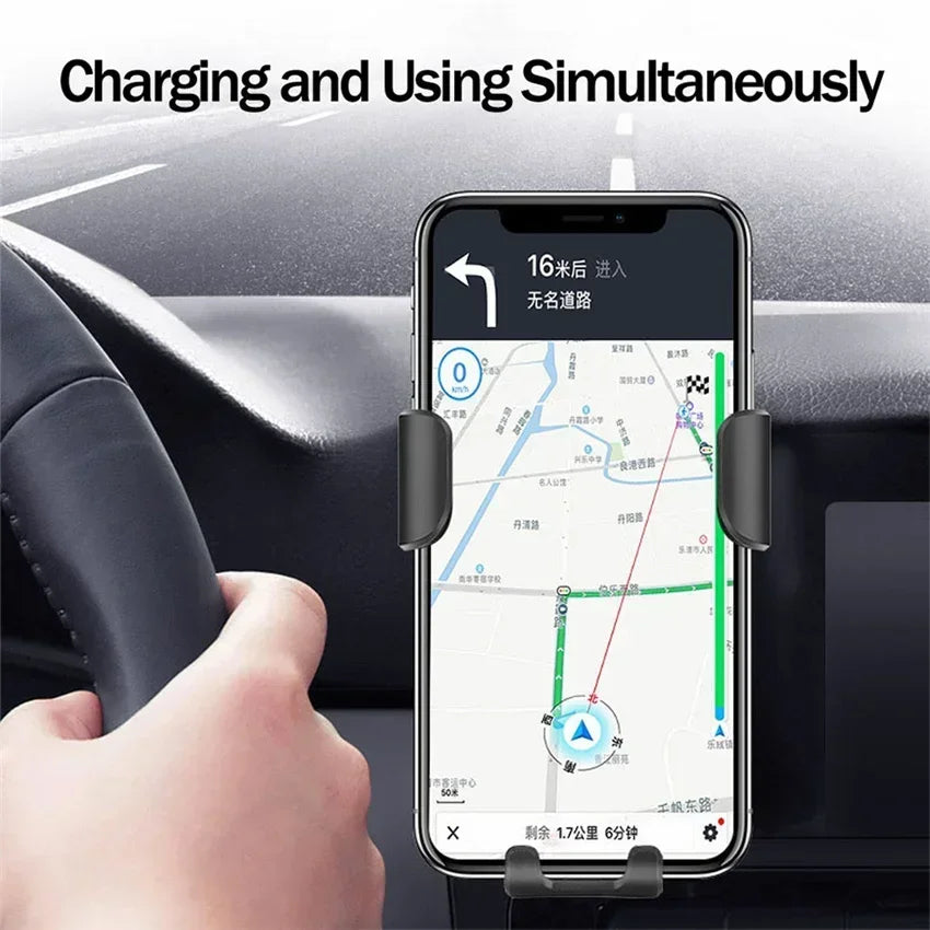 30W Wireless Chargers Fast Car For iPhone 15 14 13 12 11 Pro XS Max XR Samsung Xiaomi Wireless Charging Phone Car Holder Charger