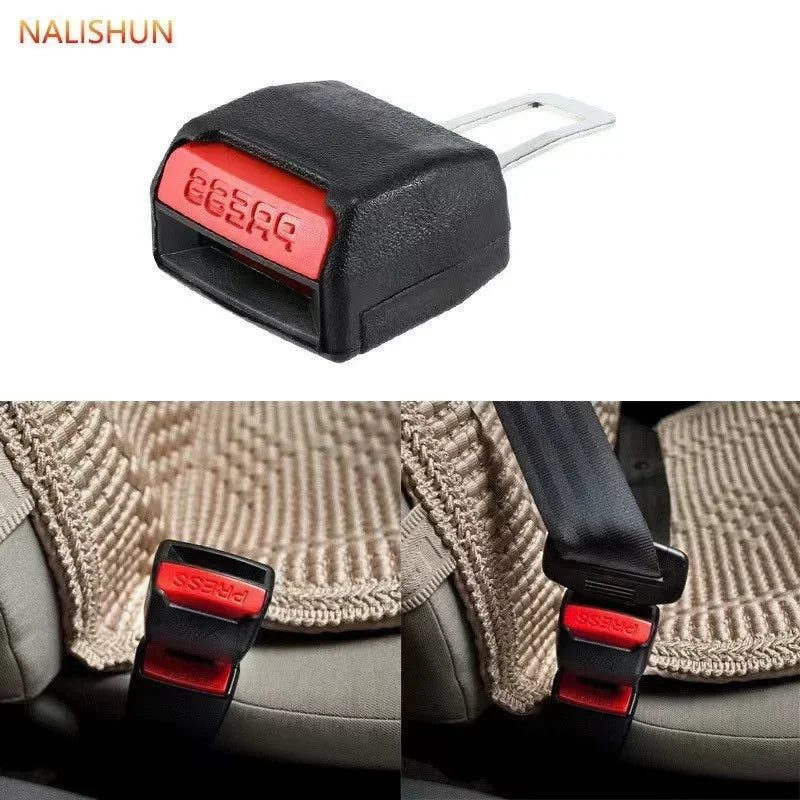 2pcs Car Safety Belt Buckle Extension Clip Thick Socket Two Piece Car Extender Seat Belt Padding Extension Buckle Plug Buckle