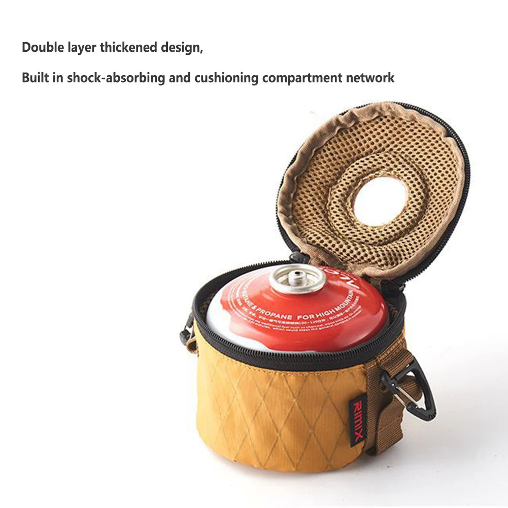 Camping Gas Can Protective Cover Cotton Linen Outdoor Gas Tank Case Anti-Fall Fuel Cylinder Storage Bag Air Bottle Wrap Sleeve