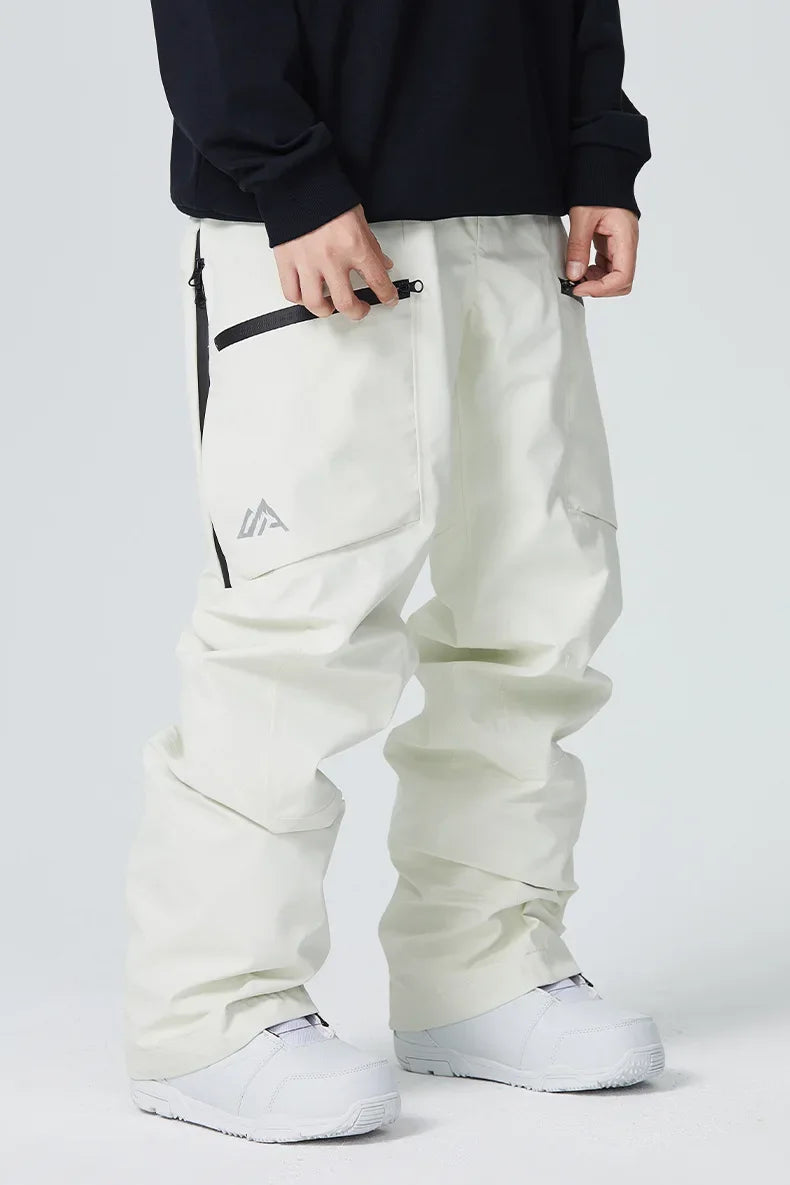 2025 Winter Women Ski Pants Snowfield Windproof Snowboard Sport Trousers Warm Man Loose Overalls New Pro Waterproof Skiing Pants
