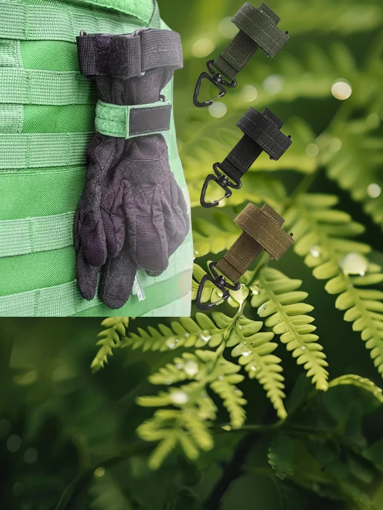 Multi-purpose Nylon Gloves Hook Work Gloves Safety Clip Outdoor Tactical Climbing Rope Camping Hanging Buck Outdoor Camping