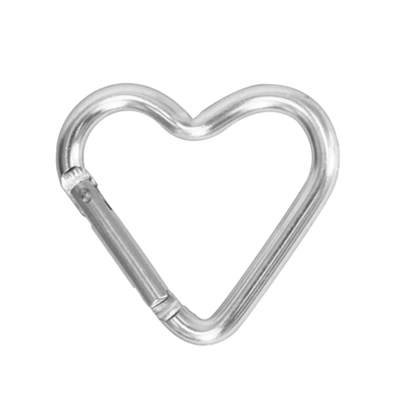 Aluminum Alloy Outdoor Star Shaped Spring Locking Carabiner Clip Keychains for Backpack Camping Hiking Traveling