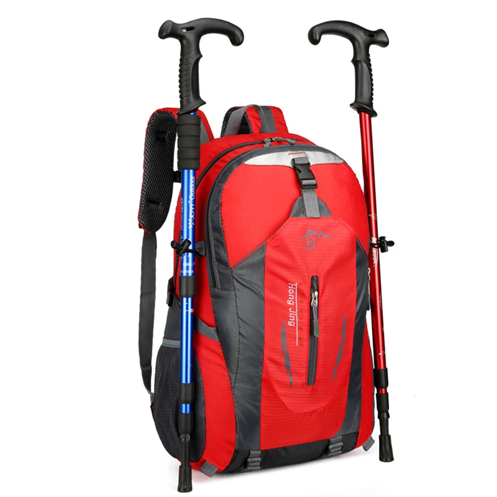 40L 840D Portable Waterpr Backpack Folding Mountaineering Bag Ultralight Outdoor Climbing Cycling Travel Knapsack Hiking Daypack