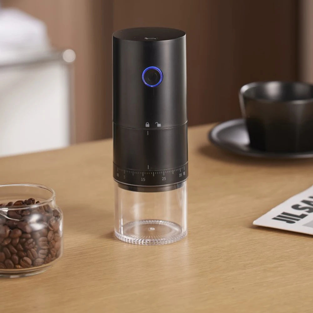 Electric Coffee Grinder 1250mAh Bean Grinding Machine USB Rechargeable Nut Bean Spice Blender Kitchen Gadget Tools