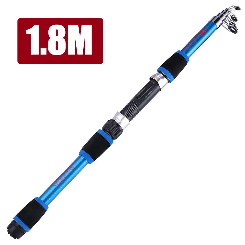 Sougayilang 1.8M Spinning Fishing Rod M Power Children Fishing Rod Telescopic Rock Fishing Rod Carp Feeder Rod Surf Beginner Rod