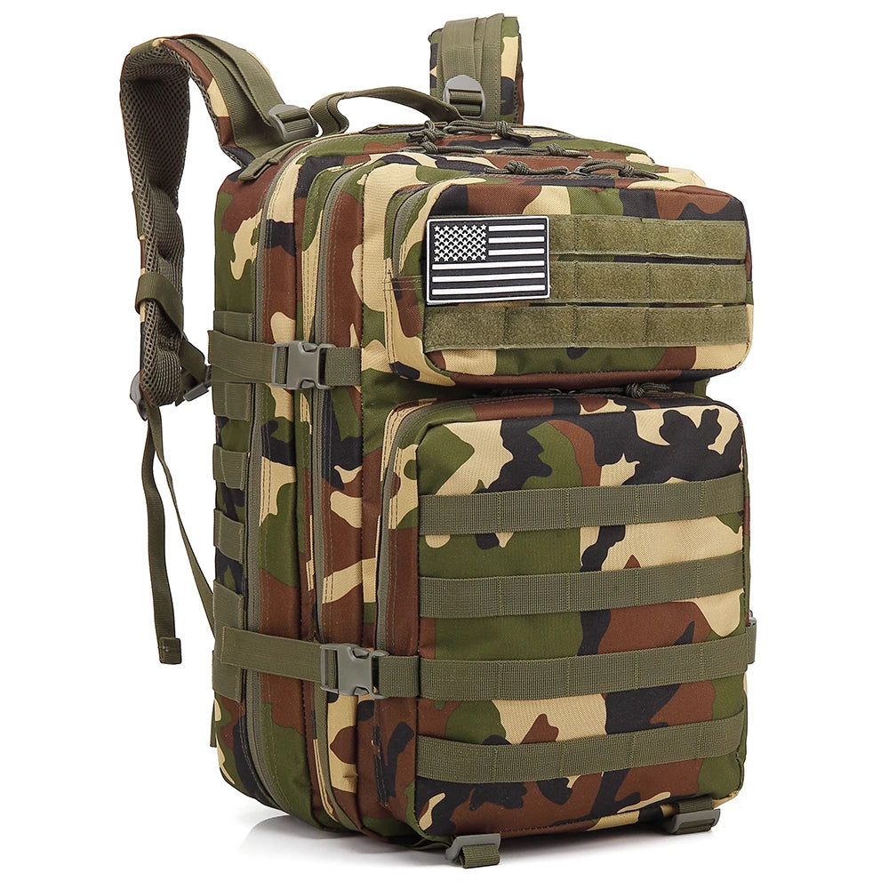 Tactical Backpacks Outdoor 45L Large Capacity Man 3 Days Molle Hking Bags For Outdoor Trekking Camping Backpack