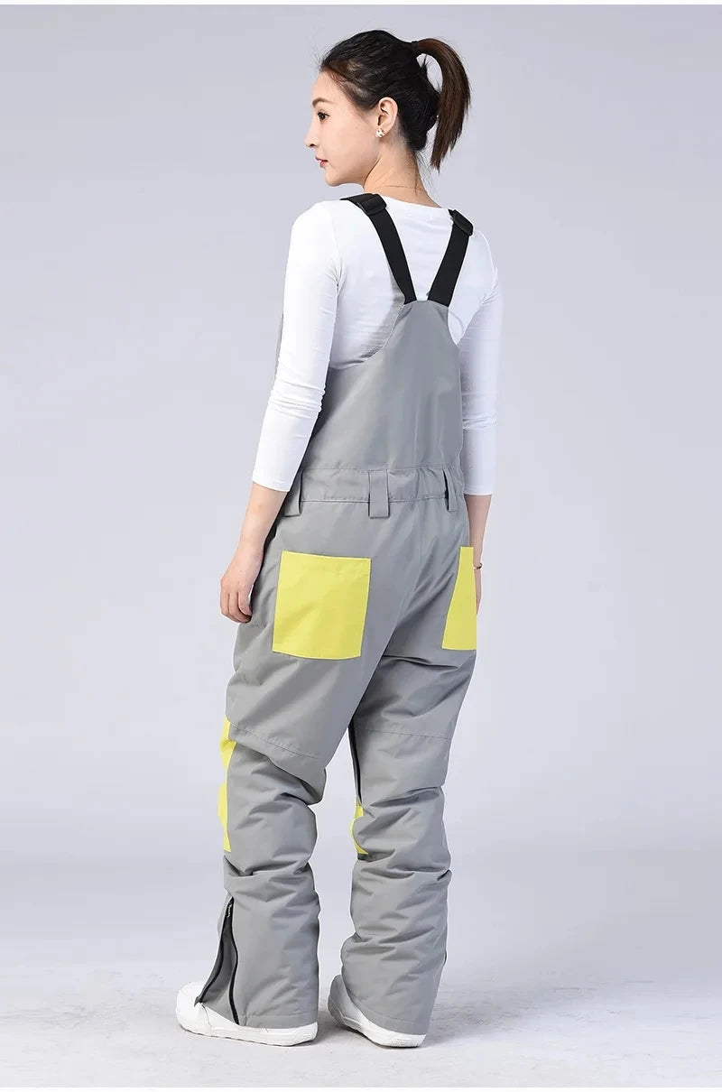 New Men and Women Winter Outdoor Ski Pants Windproof Waterproof Warm Breathable Snowboarding Pants Snow Sports Bibs Pants