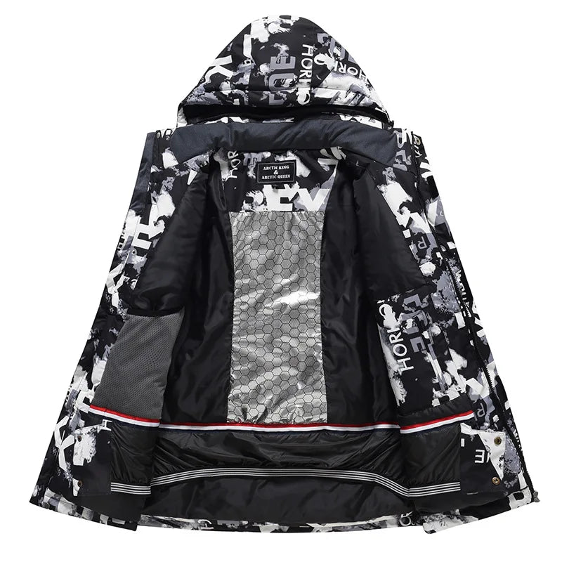 New Male Ski Jacket For Winter Men's Breathable Waterproof Windproof Warm Snowboarding Jacket Outdoor Sports Skiing Tops For Men