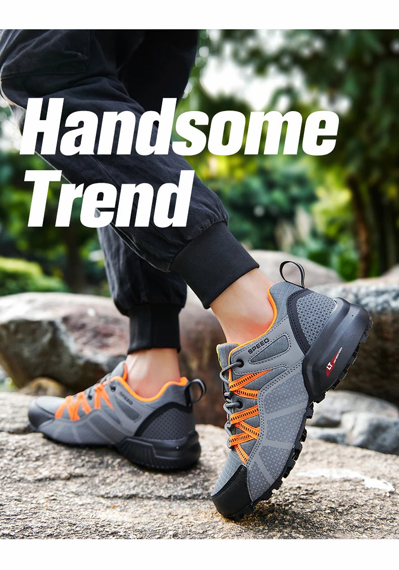 Men Women Waterproof Hiking Shoes Outdoor Camping Trainers Mountain Climbing Trekking Sneakers Walking Hunting Tactical Boots