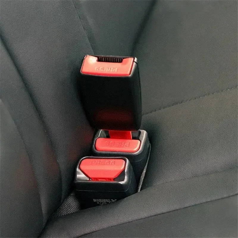 2pcs Car Safety Belt Buckle Extension Clip Thick Socket Two Piece Car Extender Seat Belt Padding Extension Buckle Plug Buckle
