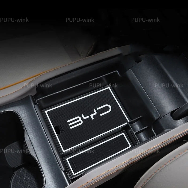 BYD Atto 3 Yuan Plus 2022 2023 2024 Center Console Storage Box New Armrest Box Storage Tray Organizer Box for BYD EV Interior