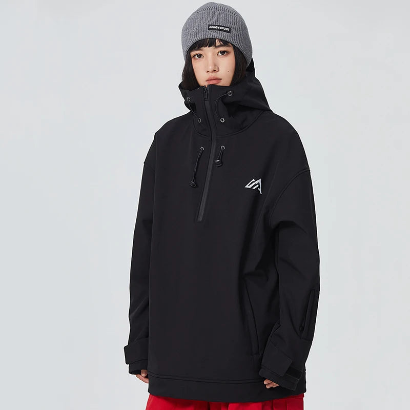 Warm Winter Skiing Jacket 2025 New Couple Snow Clothes Pro Windproof Ski Sport Woman Hoodies Man Outdoor Snowboard Top Tracksuit