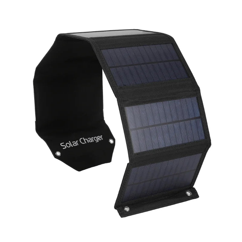 60W 80W 100W Foldable Solar Panel 5V USB Portable Folding Bag Battery Charger for Phone Outdoor Camping Waterproof Power Bank