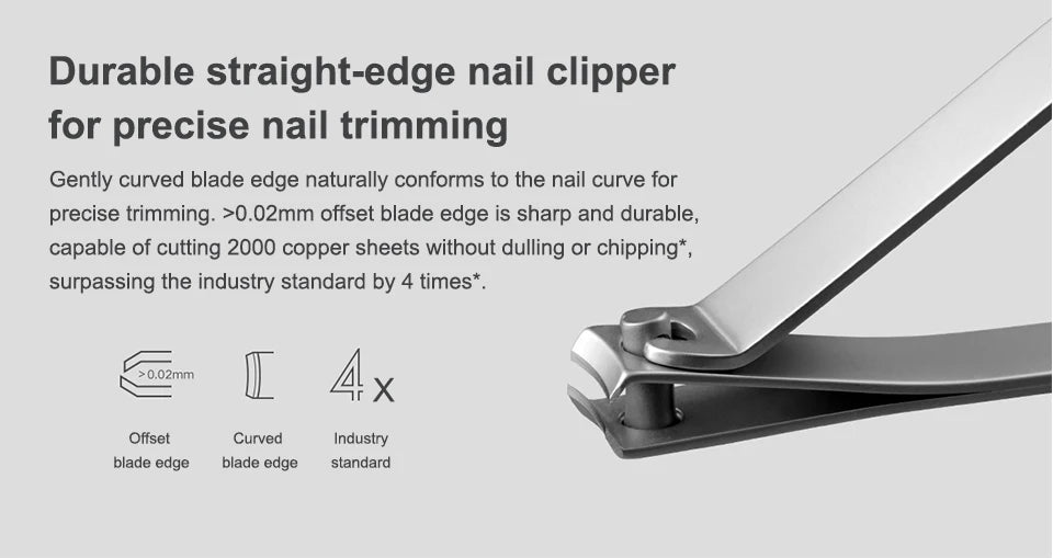 New Original Xiaomi Mijia Manicure Nail Clippers Pedicure Set Portable Travel Hygiene Kit Stainless Steel Nail Cutter Tool Set