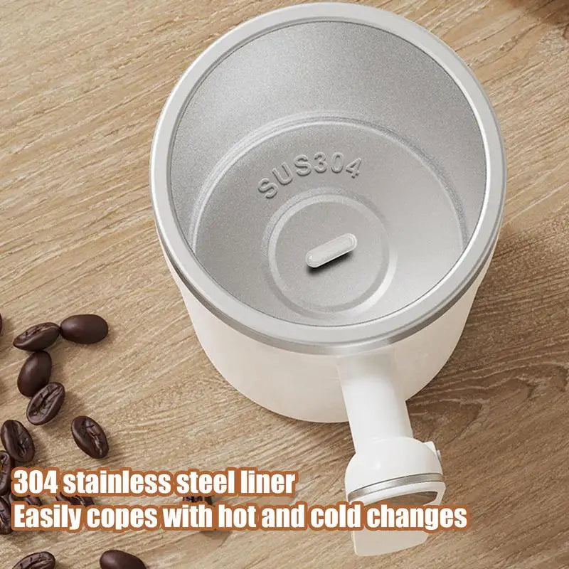 Automatic Stirring Cup Rechargeable Magnetic Mixer Electric Portable Coffee Mug Intelligent Coffee Mug Stainless Steel Coffee Mu