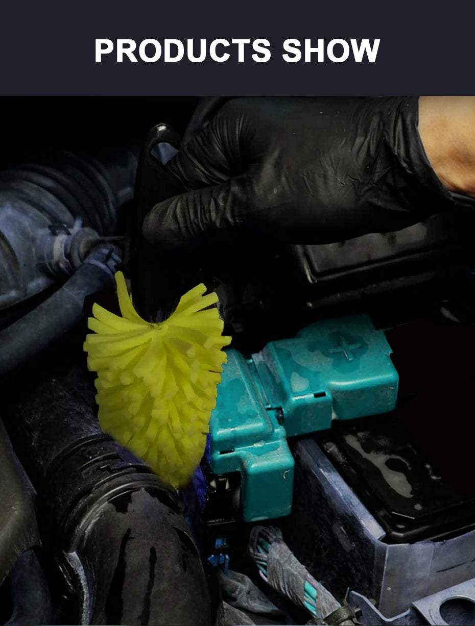 SEAMETAL Car Wheel Cleaner Brush Tire Rim Cleaning Tool Auto Scrub Washing Vehicle Washer Dust Cleaner Sponge Car Wash Accessory