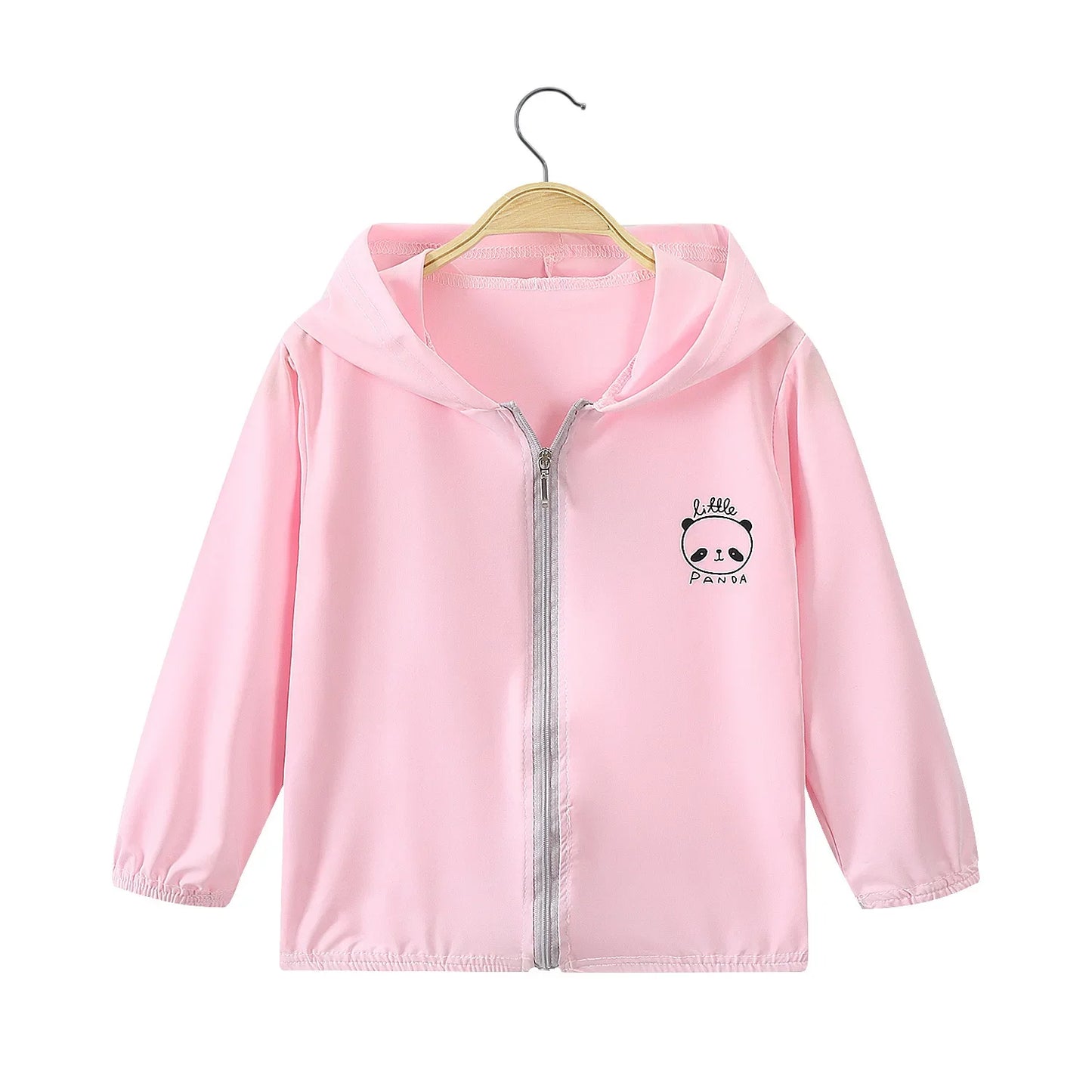 Summer Boys and Girls UV Sun Protection Clothing Thin Hooded Jacket for Kids Breathable Air Conditioner Shirt Clothes 2-10 Years