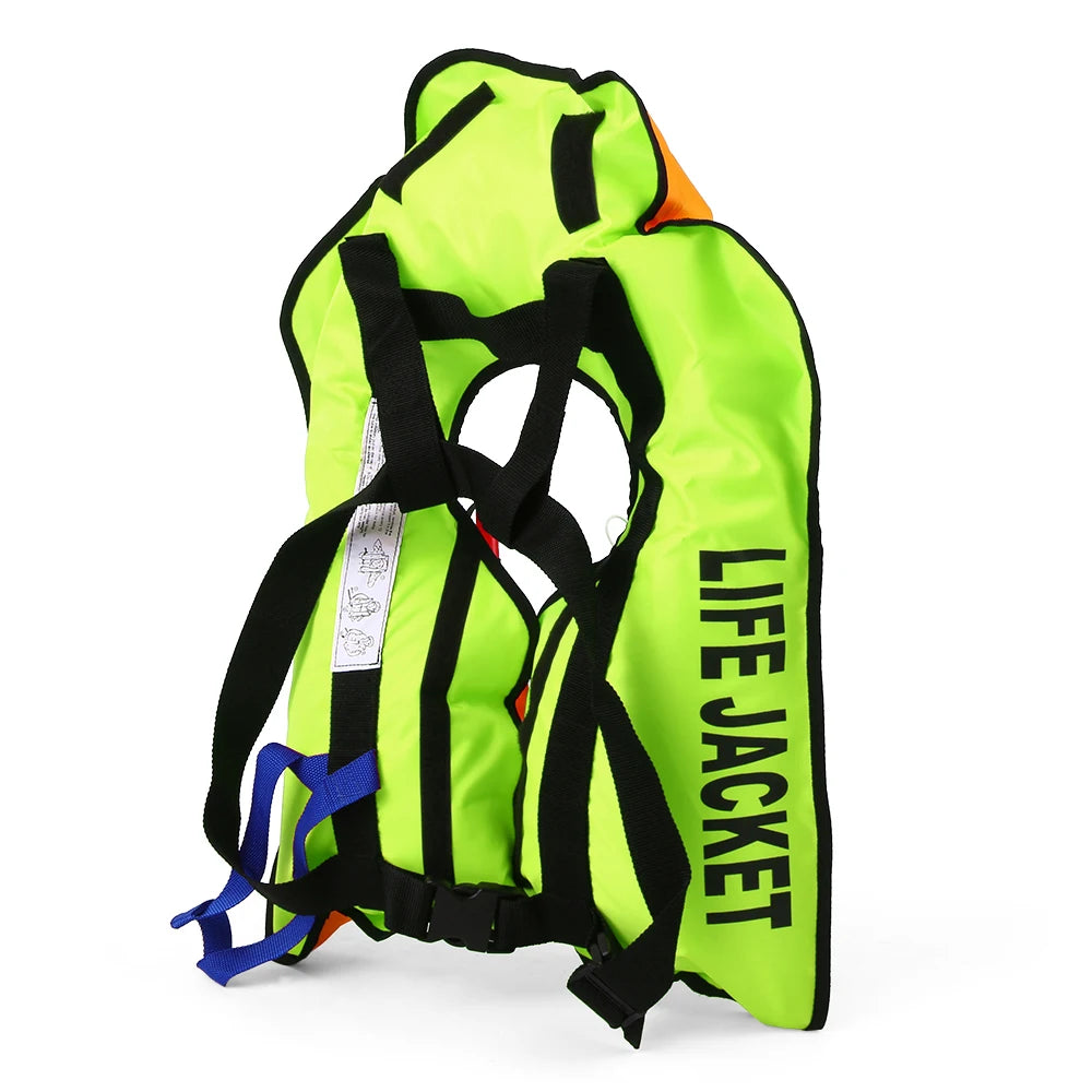 Manual Inflatable Life Jacket Adult Life Vest Water Sports Swimming Fishing Survival Jacket