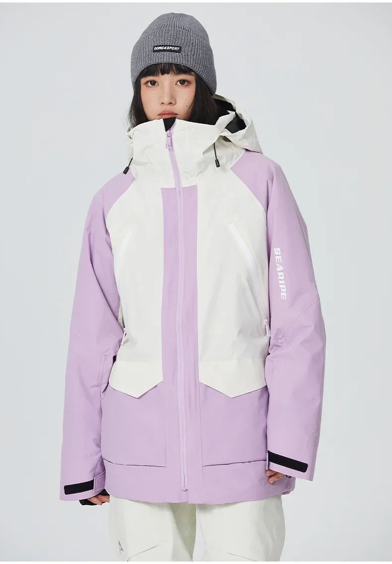 Woman Waterproof Skiing Jackets 2025 New Snowboard Coats Outdoor Sport Male Ski Jacket Men Warm Snowmobile Hooded Zipper Clothes