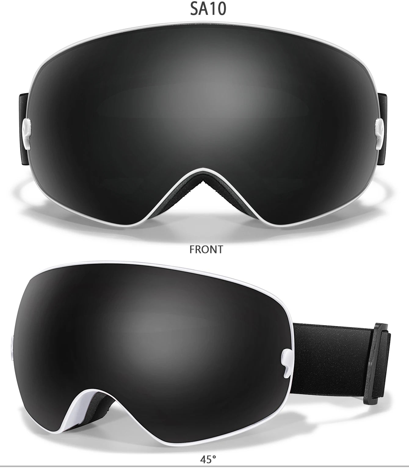 Men Women Outdoor Sports Ski goggles Anti-fog Snowboarding Snowmobile Glasses UV400 Charngeable Lens Teen Charistmas Cycling