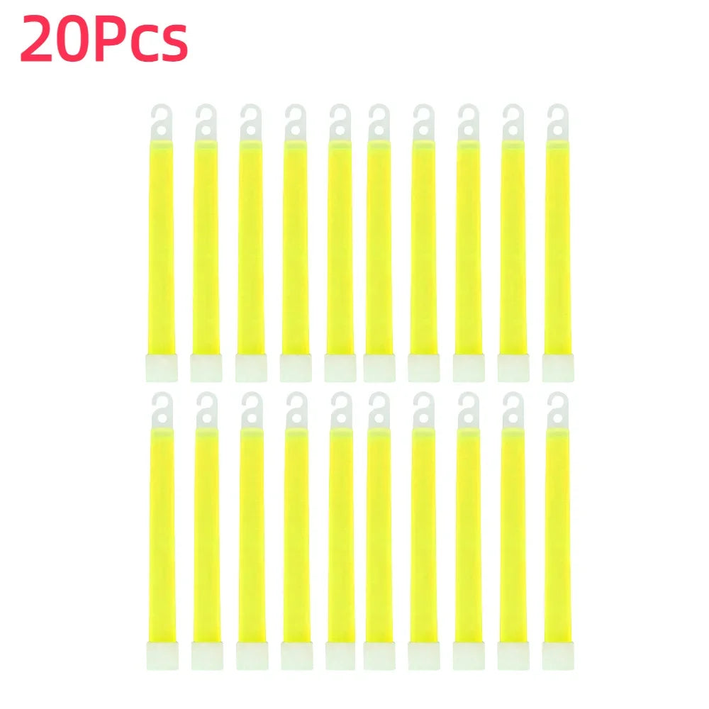 6 Inch Survival Kit Military Glow Light Sticks Walking and Hiking Camping SOS Gear Outdoor Military Equipment Camping Supplies