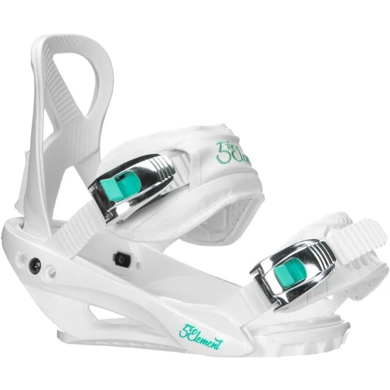 5th Element Layla Adult Snowboard Bindings for Women-Designed. Universal bindings disc and Hardware S(6-8)