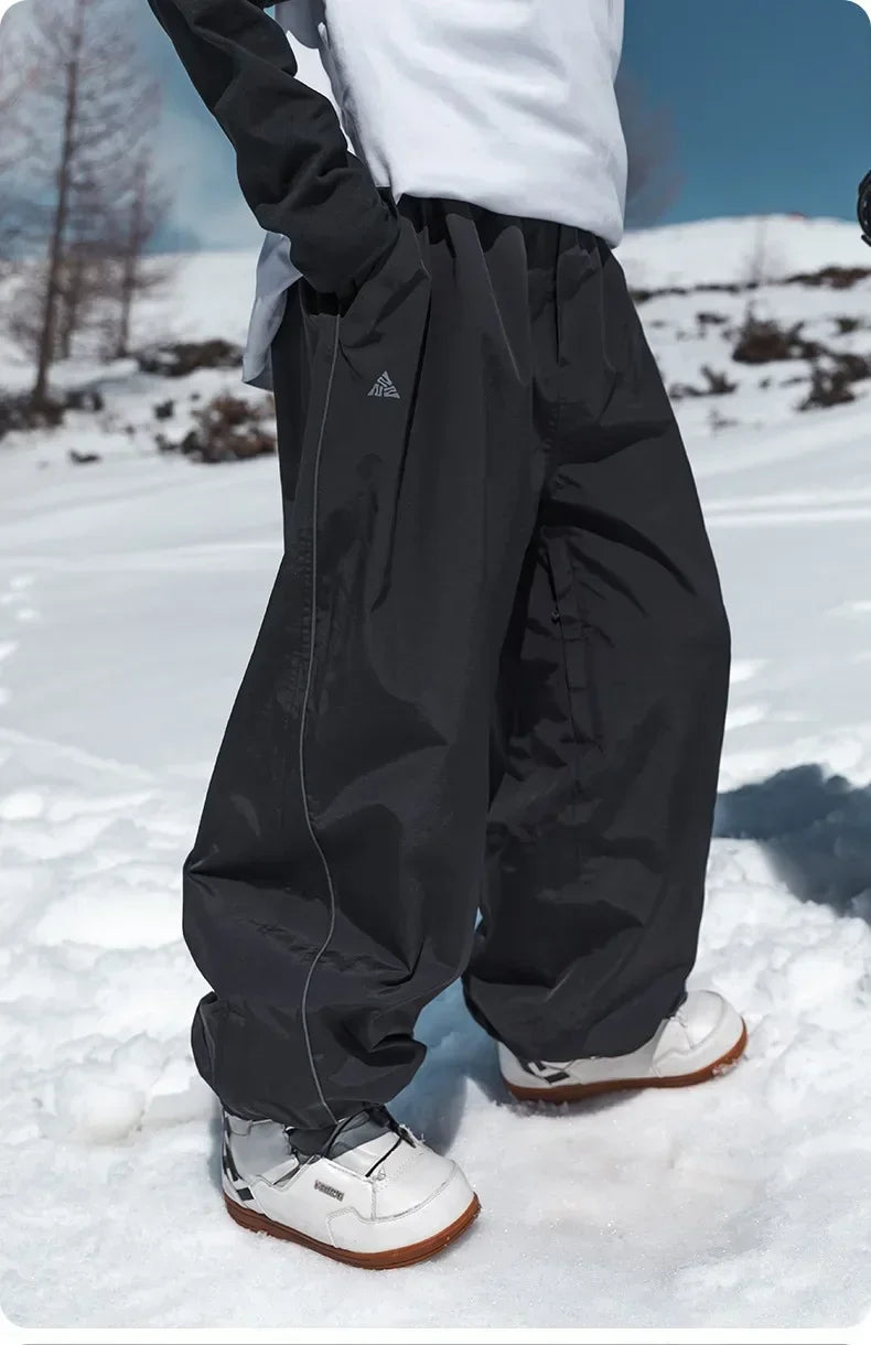 Snowboarding Single Board Waterproof Loose Fit Wear Resistant Professional Double Board Ski Pants Snowboard Pants For Men Women