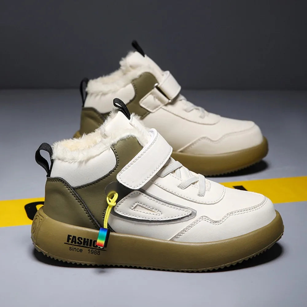 Children Snow Boots Winter Warm Casual Sneaker Boys Kids Shoes Outdoor Walking Shoes Non-slip Girls Sports Tennis Footwear New