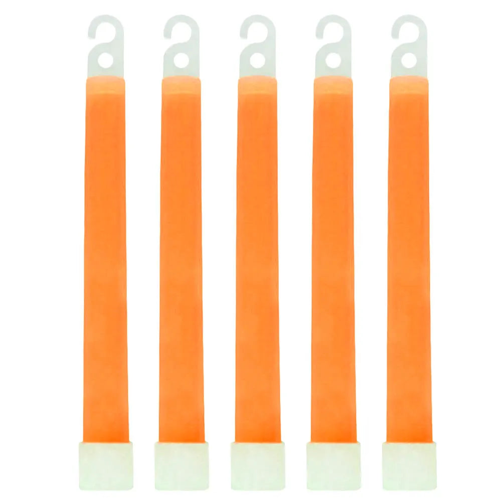 1/5pcs 6 Inch Survival Glowing Light Sticks Walking Hiking Camping SOS Gear Outdoor Sports Events Concert Lamp Stick