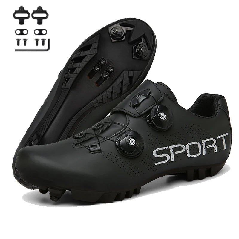 2025 Cycling Sneaker Mtb with Cleats Men Carbon Sports Speed Bike Shoes Women Mountain Racing Flat SPD Road Cycling Footwear