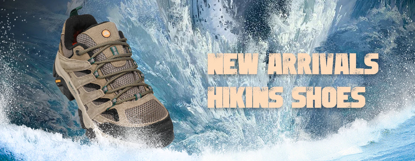 HIKEUP Hiking Shoes Men Designer Climbing Trekking Sneakers for Men Leather Outdoor Sports Work Man Shoes Run Shoes