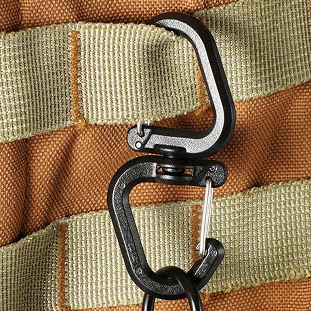 Double Clip Carabiner Outdoor Hook Clip Multi-Use Outdoor S Chain Hooks Portable Backpack Locking Hooks With 360 Degree Swivel