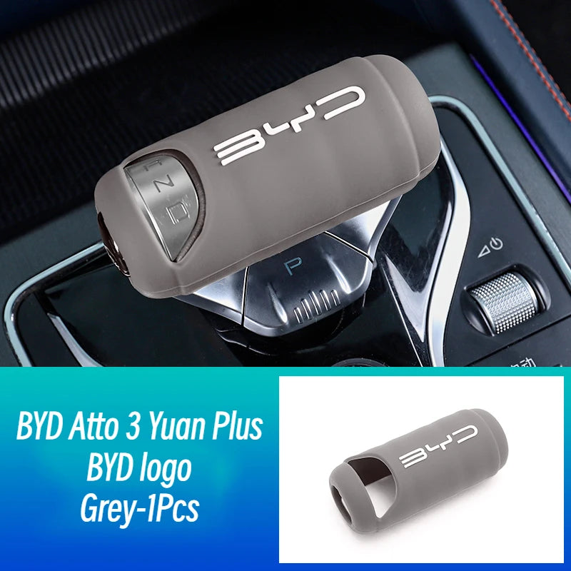 BYD Atto 3 Yuan Plus Car Gear Knob Protective Cover Silica Gel Auto Accessories for BYD Atto3 ATTO 3 2022 2023 2024