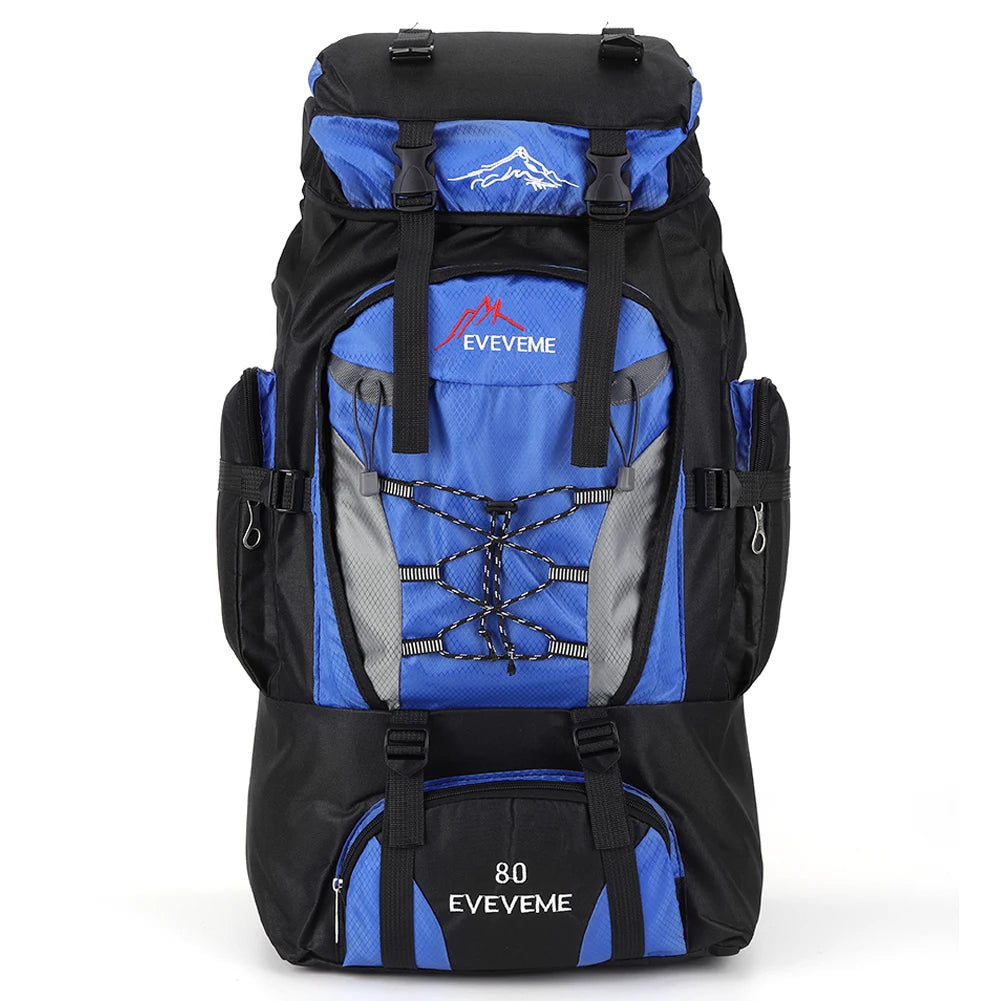 80L Travel Backpack Camping Bag For Men Large Hiking Bag Tourist Rucksack Waterproof Outdoor Sports Climbing Mountaineering Bags