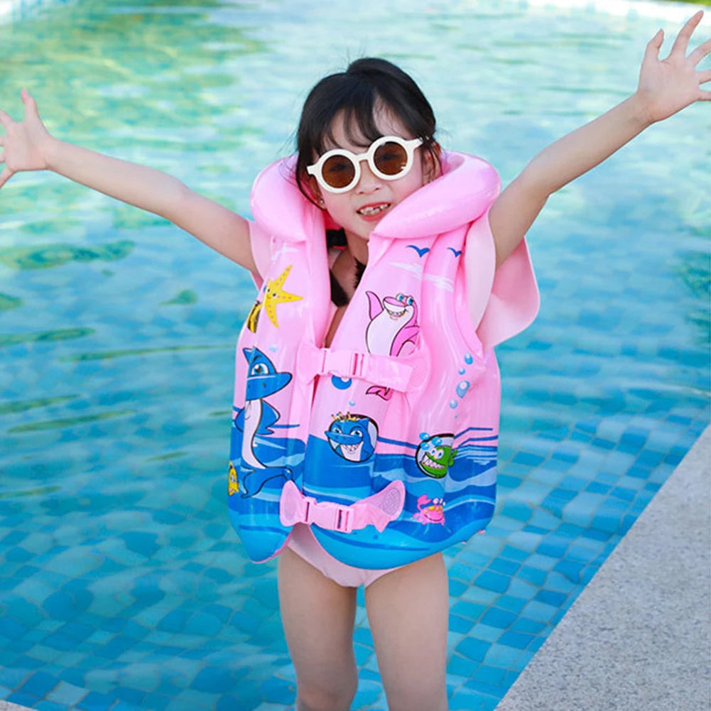Baby Float Life Vest Jacket Children PVC Drifting Safety Vest Swimming Vest for Children Buoyancy Floating Vest Swimming Vest
