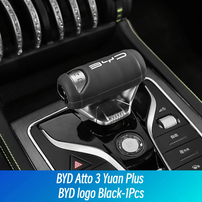 BYD Atto 3 Yuan Plus Car Gear Knob Protective Cover Silica Gel Auto Accessories for BYD Atto3 ATTO 3 2022 2023 2024