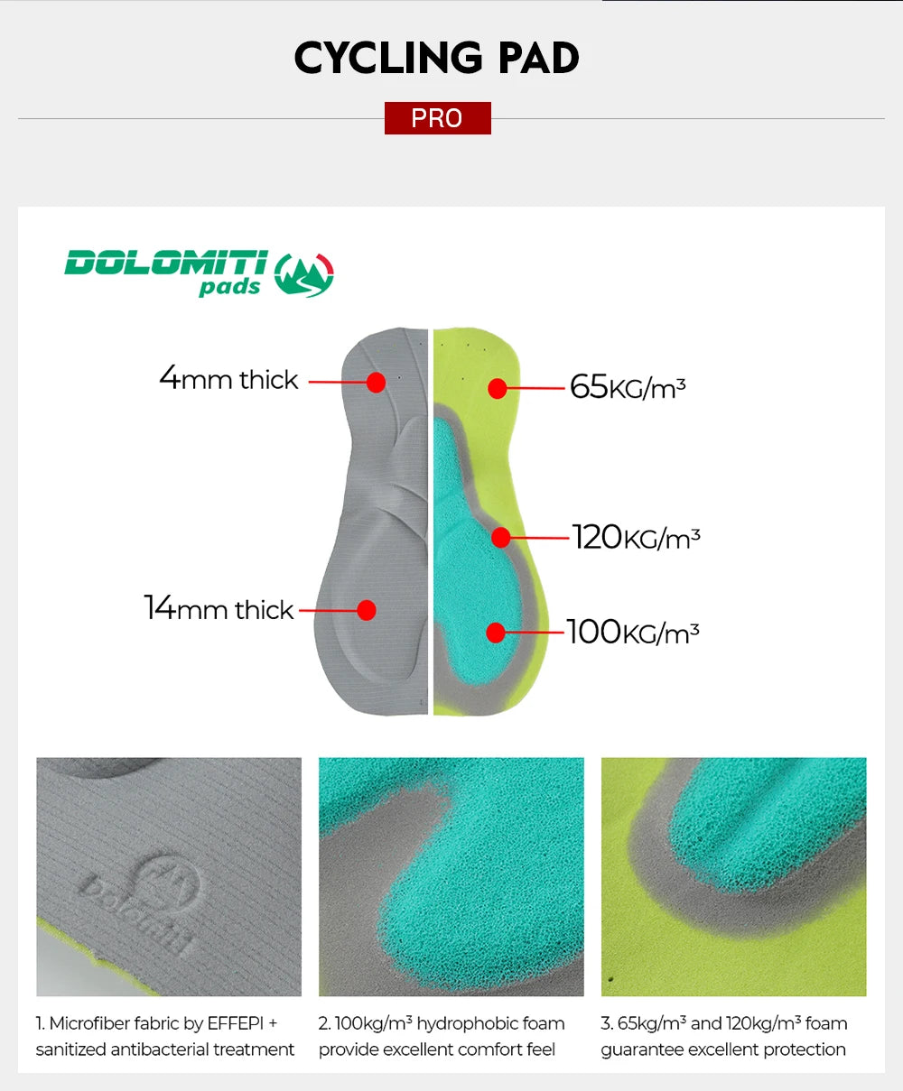 RION Cycling Bib Shorts Men Mountain Bike MTB Padded Tights Bicycle Clothes Pro Male Bibs Dolomiti 8H Long Distance Road Riding