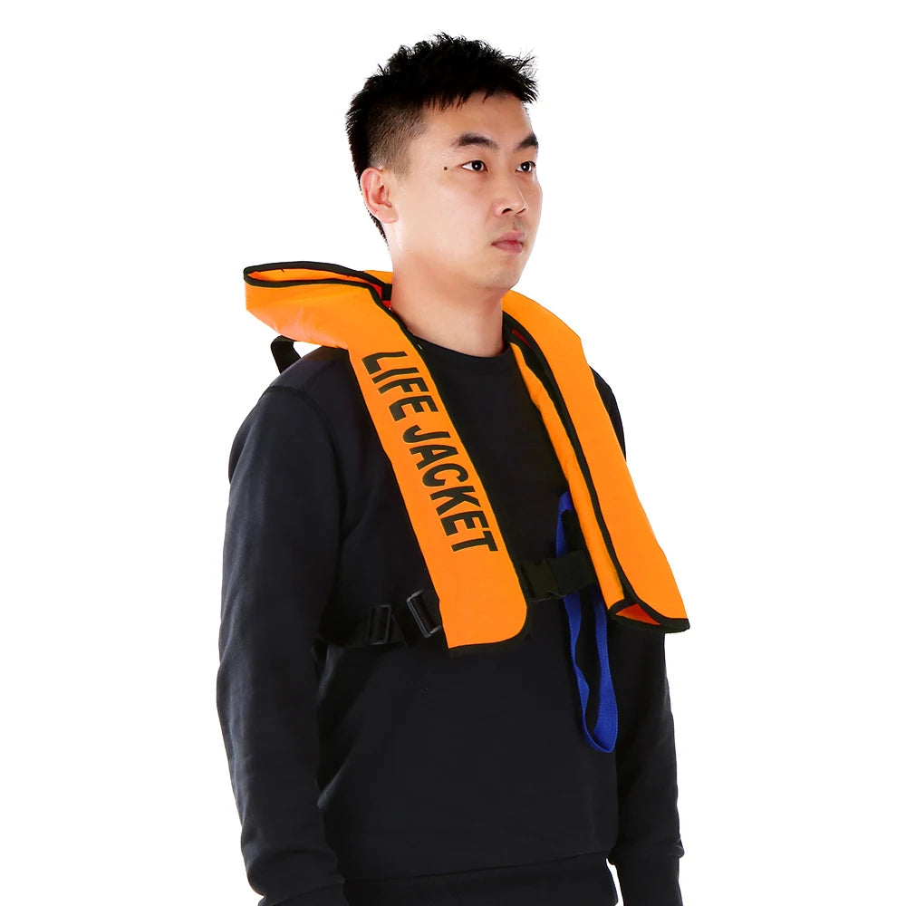 Manual Inflatable Life Jacket Adult Life Vest Water Sports Swimming Fishing Survival Jacket