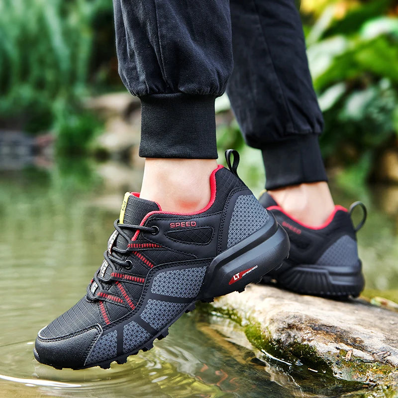 Men Women Waterproof Hiking Shoes Outdoor Camping Trainers Mountain Climbing Trekking Sneakers Walking Hunting Tactical Boots