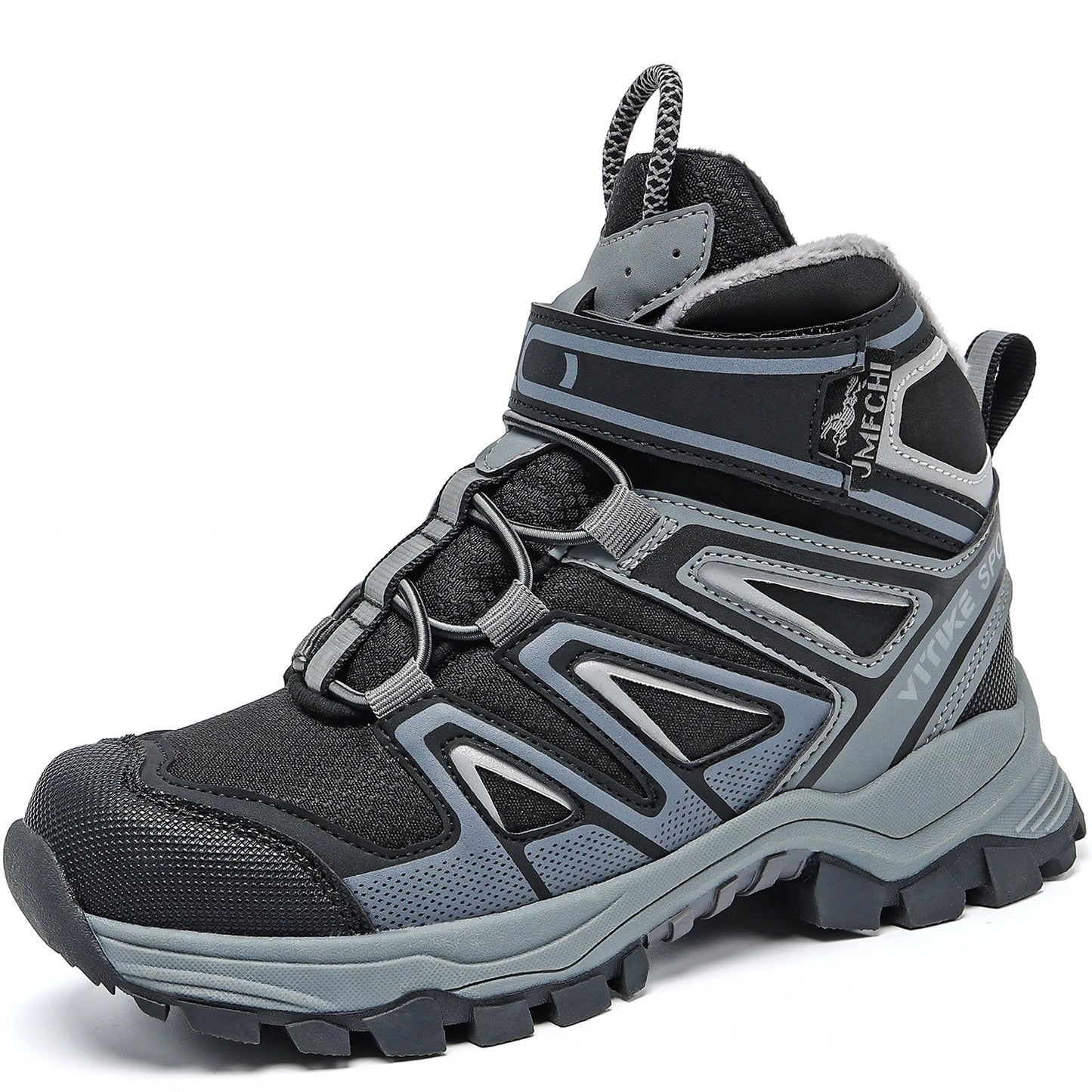 Kids Hiking Boots Boys Girls Outdoor Walking Climbing Sneaker Comfortable Snow Shoes Hiker Boot Antiskid Steel Buckle Sole