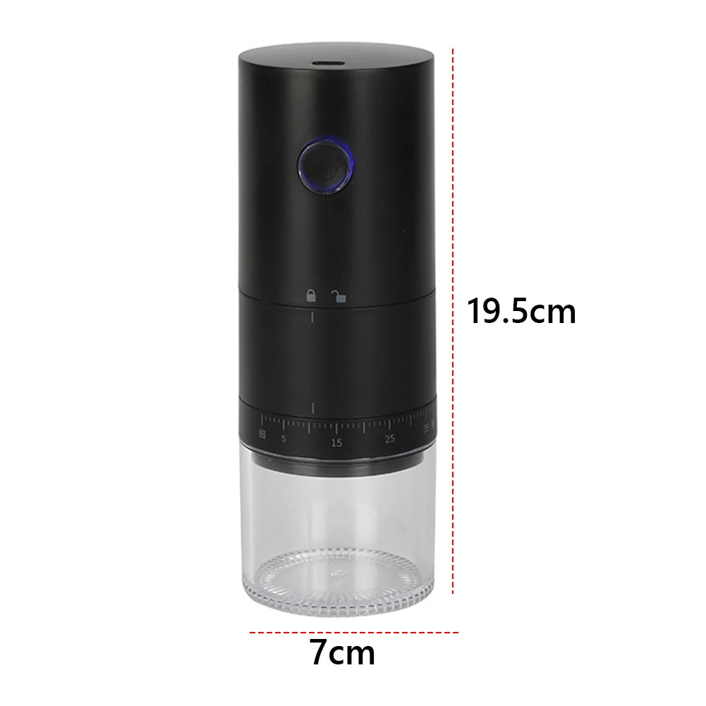 Electric Coffee Grinder 1250mAh Bean Grinding Machine USB Rechargeable Nut Bean Spice Blender Kitchen Gadget Tools